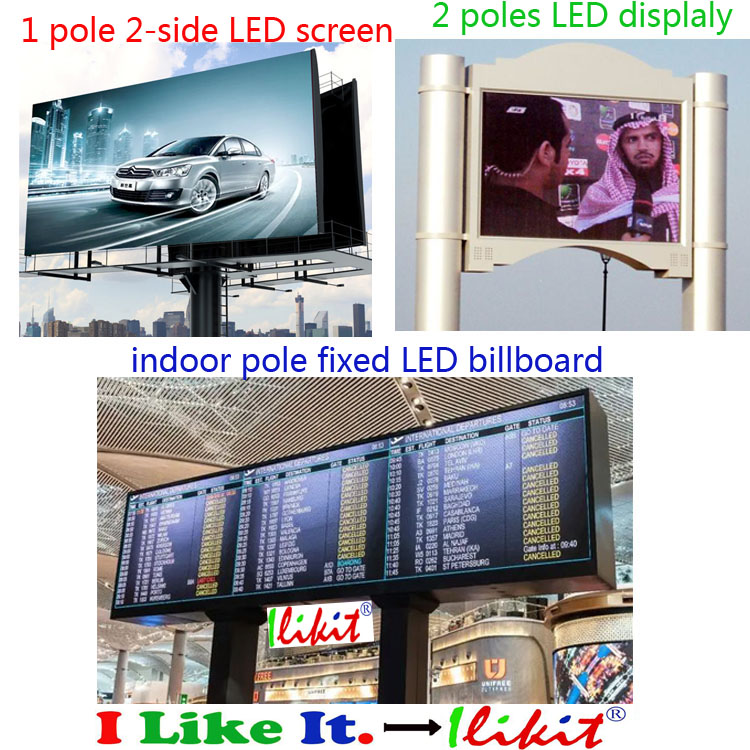 Model No.:pole fixed LED billboard