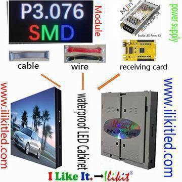 module No.:outdoor P3.076 RGB