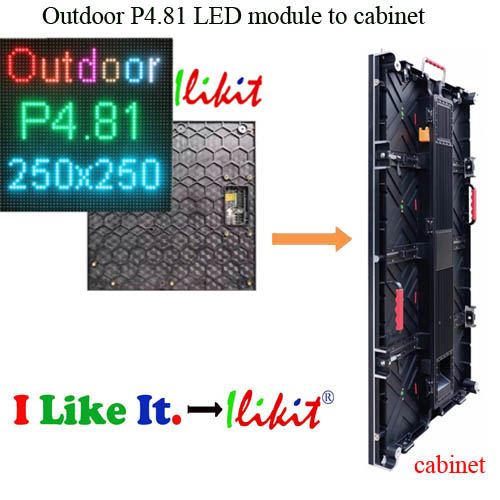module No.:outdoor rental P4.81 LED module