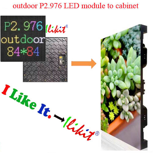 module No.:outdoor rental P2.976 LED module