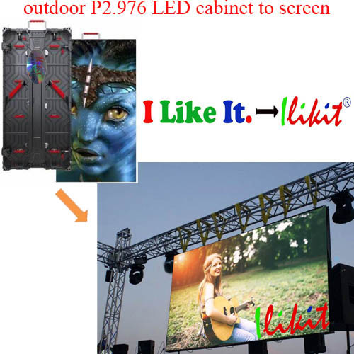 module No.:outdoor rental P2.976 LED module