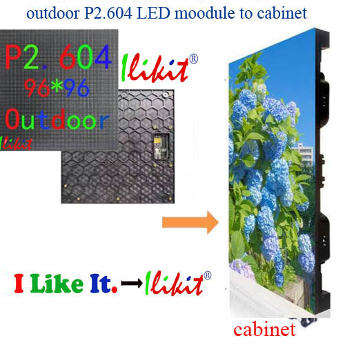 module No.:outdoor rental P2.604 LED module