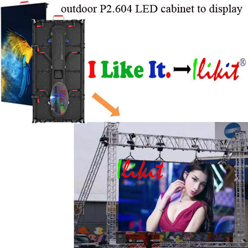 module No.:outdoor rental P2.604 LED module