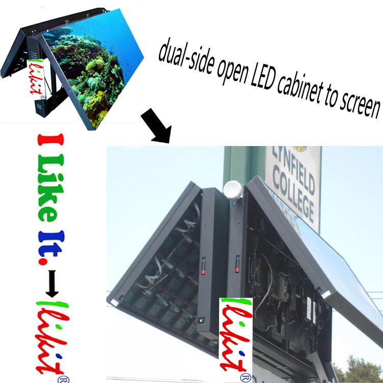 Model No.:dual-side open LED cabinet