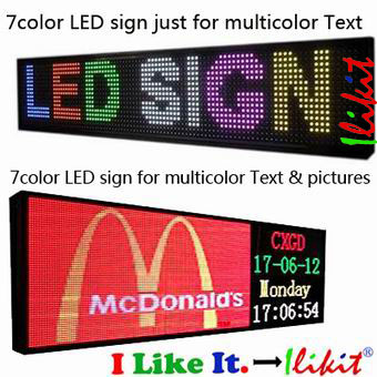 Model No.:Small SMD P10 LED 7-color sign