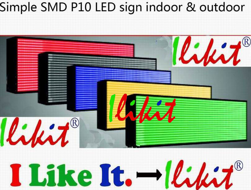 Model No.: simple SMD monochrome LED sign