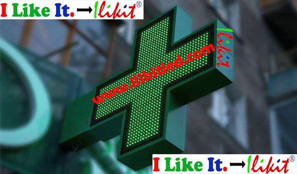 Model No.:Pharmacy cross LED sign