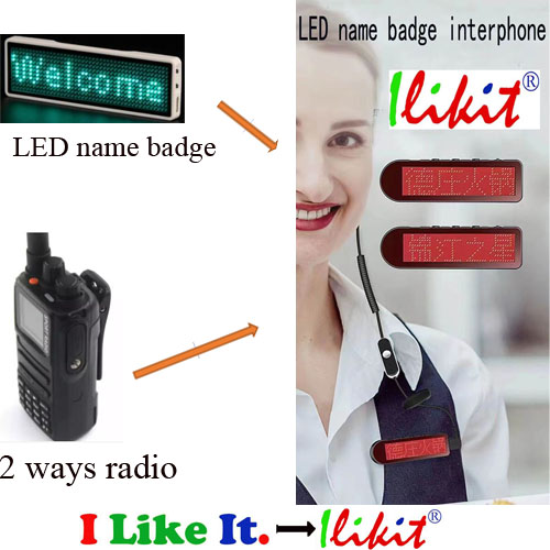 LED name badge