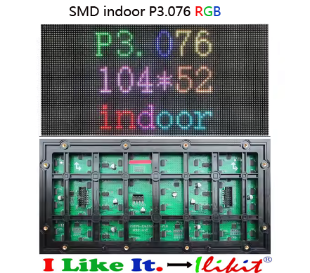 module No.:indoor P3.076 RGB LED module