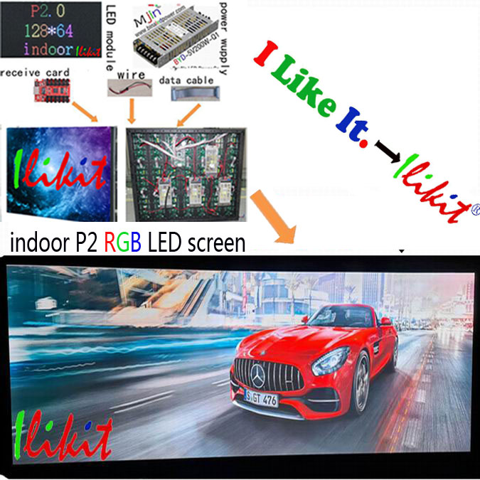 module No.:indoor P2 RGB LED module