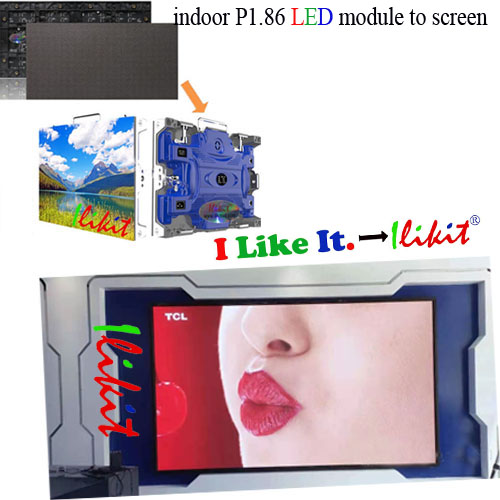 module No.:indoor SMD P1.86 LED module