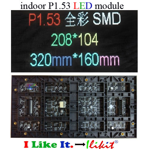 module No.:indoor SMD P1.53 LED module