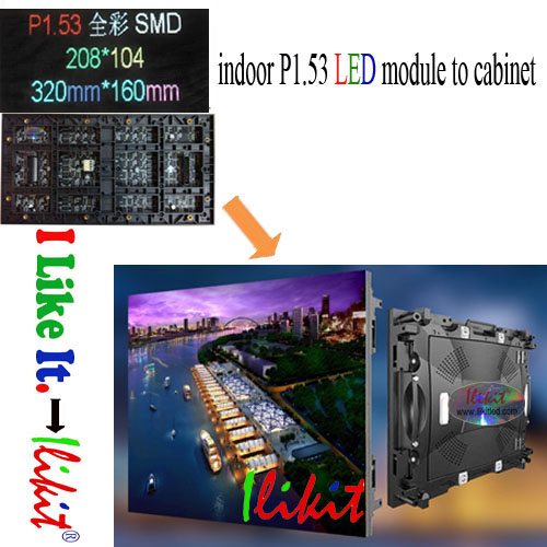 module No.:indoor SMD P1.53 LED module