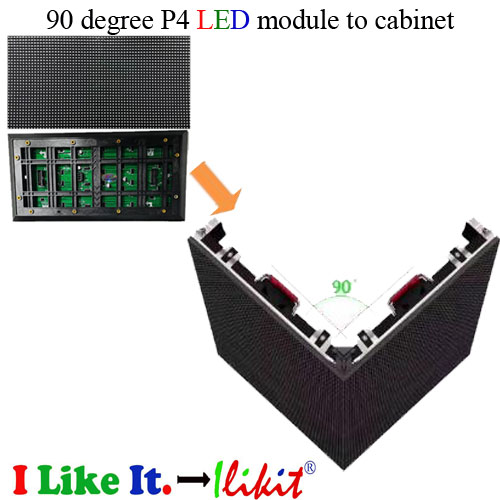 module No.:Indoor 90-degree P4 LED module