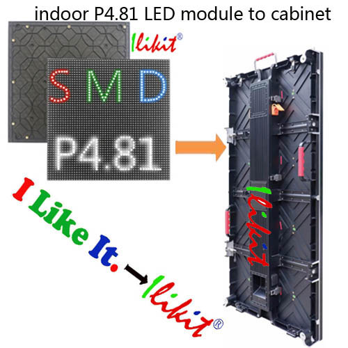 module No.:indoor rental P4.81 LED module