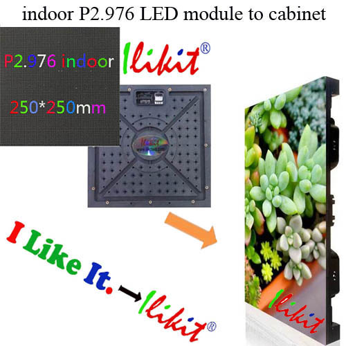 module No.:indoor rental P2.976 LED module
