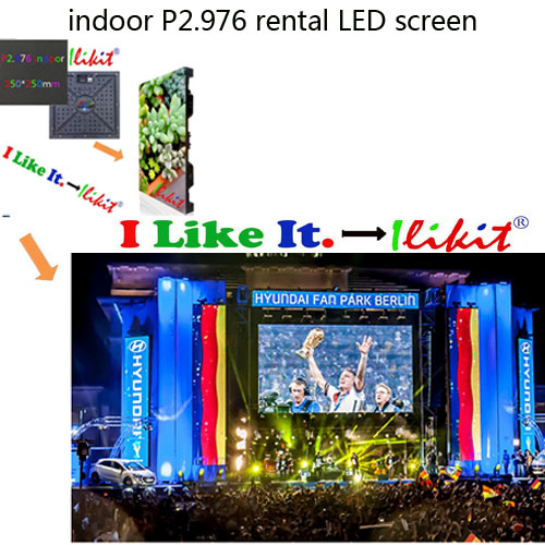 module No.:indoor rental P2.976 LED module